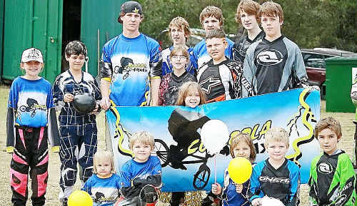 TOP PERFORMANCE: Members of the Gympie BMX Club celebrate after upstaging the bigger clubs at the Oxley Cycles Southern Zone Championships in Ipswich during the first week of the school holidays. (Inset) Ethan Rodighiero found his range at the competition to continue his preparations ahead of the State Titles later this year. TOP PERFORMANCE: Members of the Gympie BMX Club celebrate after upstaging the bigger clubs at the Oxley Cycles Southern Zone Championships in Ipswich during the first week of the school holidays. (Inset) Ethan Rodighiero found his range at the competition to continue his preparations ahead of the State Titles later this year.